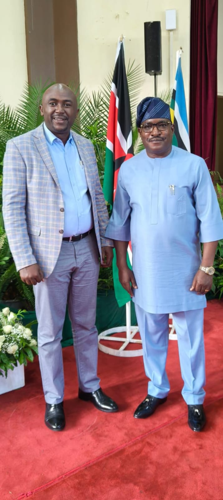 With Prof. Mellitus Wanyama at Kabarak University